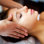 Woman having a massage