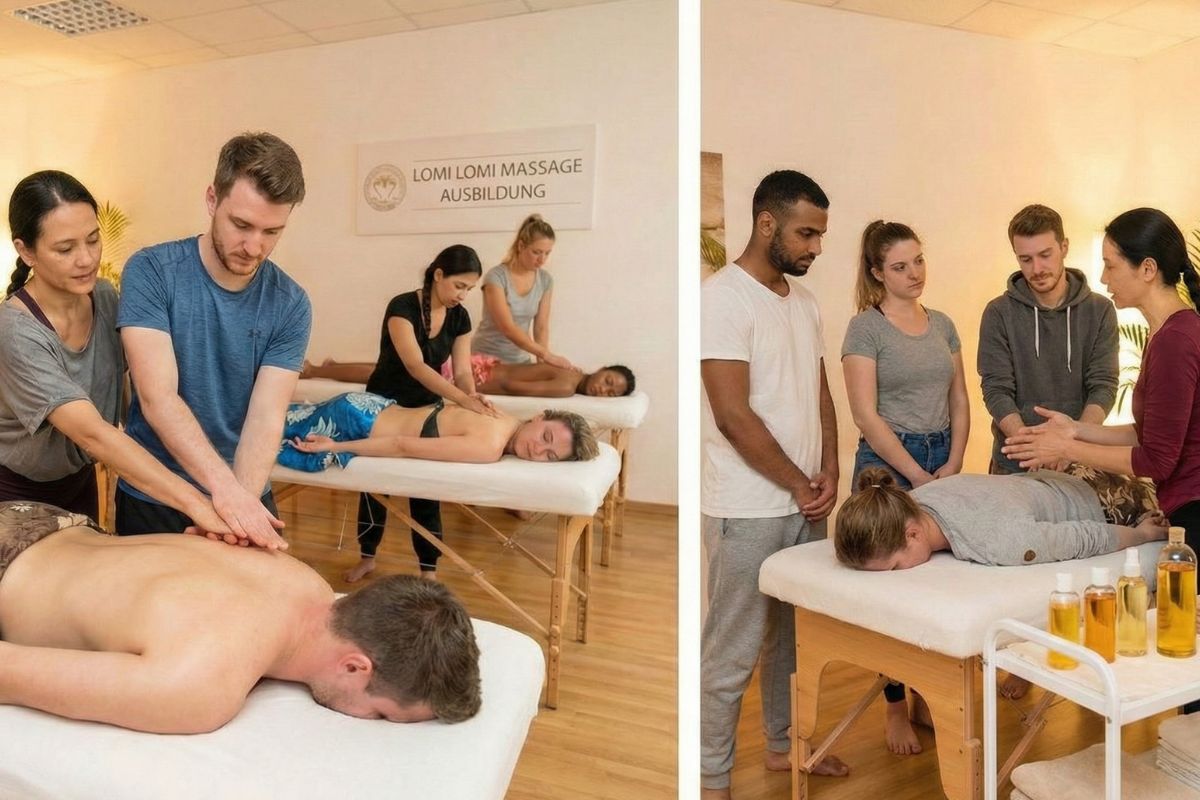 Lomi Lomi massage training (AI-generated image) Lomi Lomi massage training